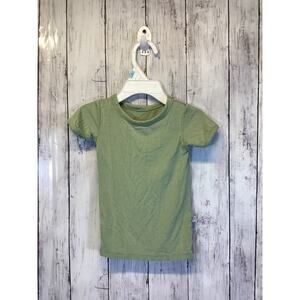 COCONUT POPS Short Sleeve Olive Green Tops- girls 12-18 Months